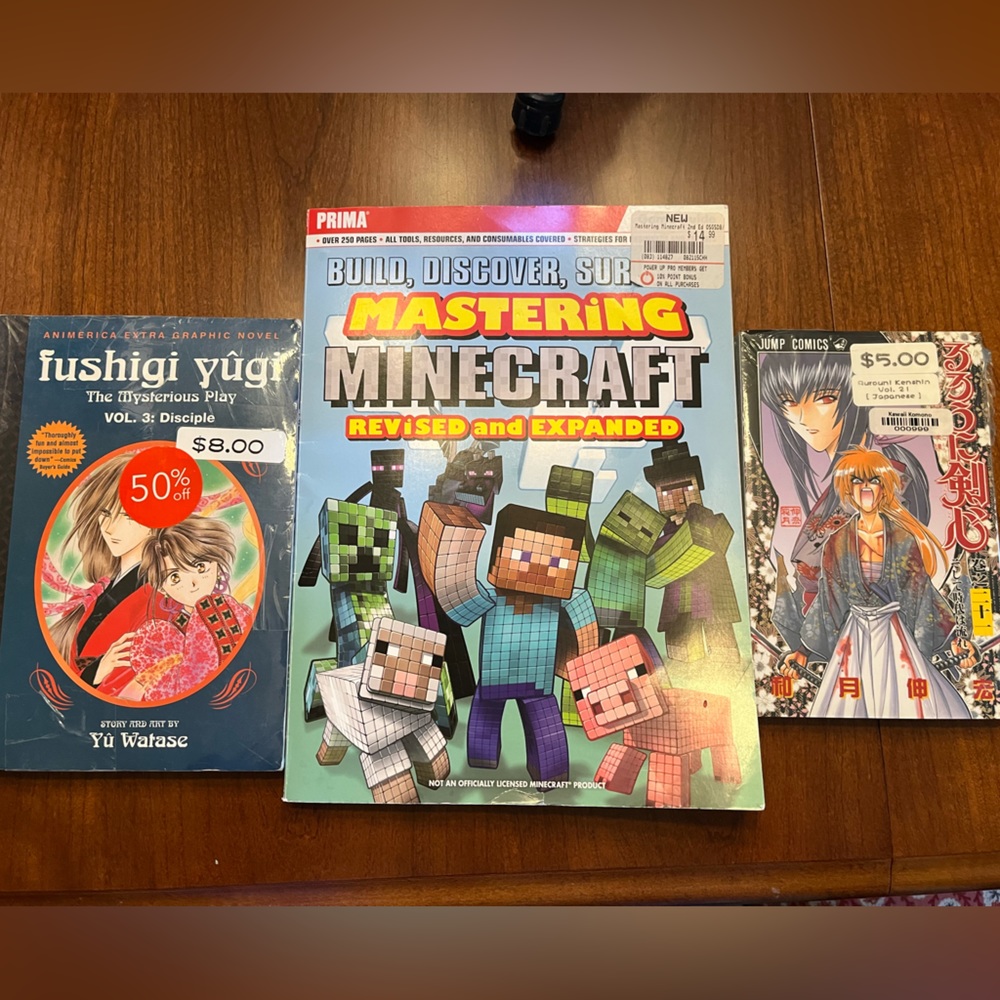 Lot of 3 books. Bundle with another item for a discount!